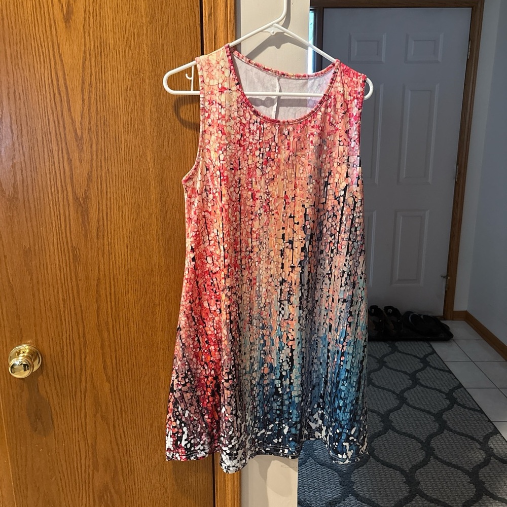 Colorful Sleeveless Dress